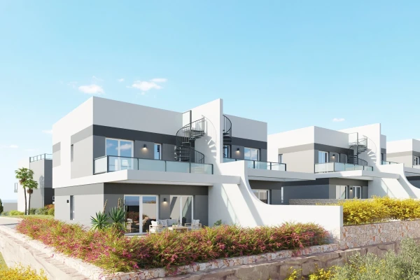 Modern looking townhouses and villas near Benidorm