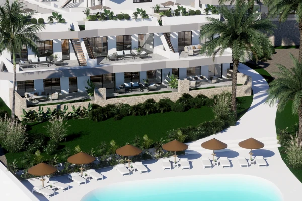 Modern Ground Floor Bungalows in Finestrat - 2 or 3 Bedrooms, Garden, Terraces & Communal Pool