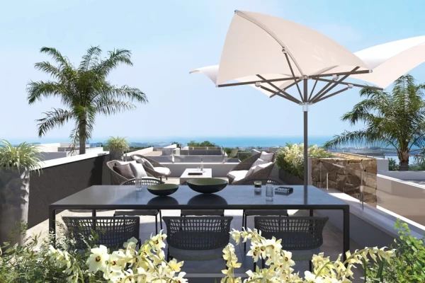 New Build Top Floor Bungalow with Solarium in Lo Marabú, Quesada