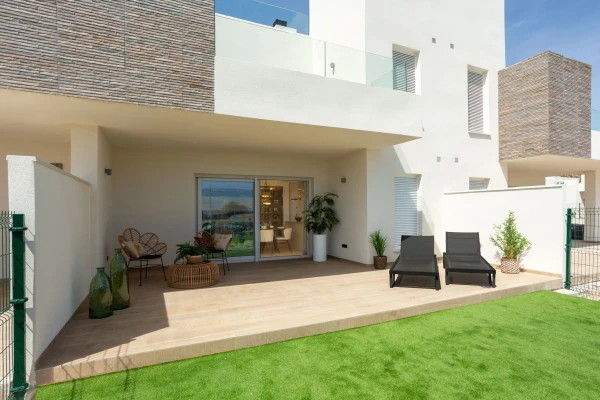 Furnished Ground Floor Apartment with Garden at La Finca Resort | Zante Show Home