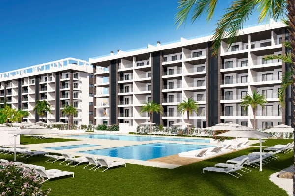 Modern apartment block in La Mata, Torrevieja