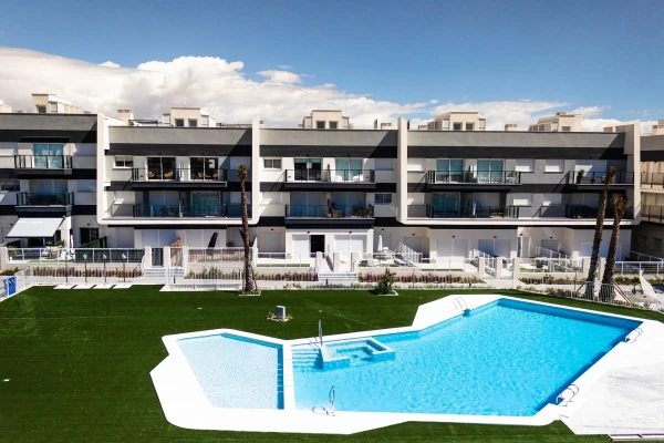 Modern looking apartment block in Gran Alicant